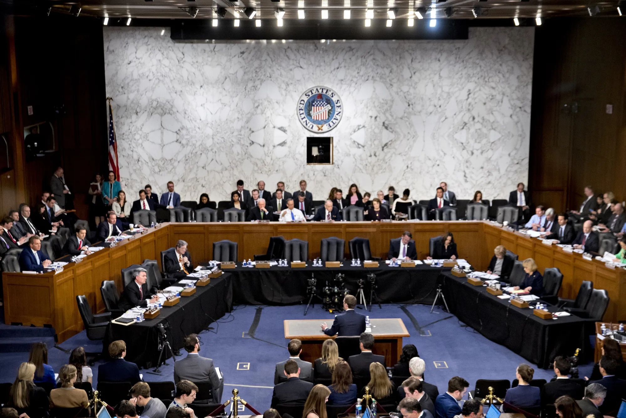 U.S. Senate committee hearing in session